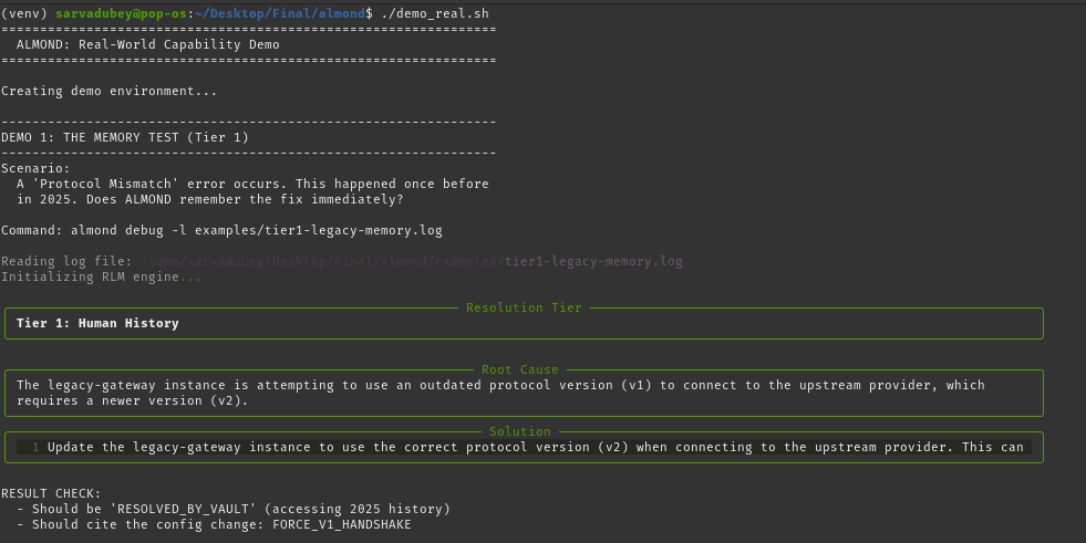 ALMOND: Memory-Driven Deployment Assistant